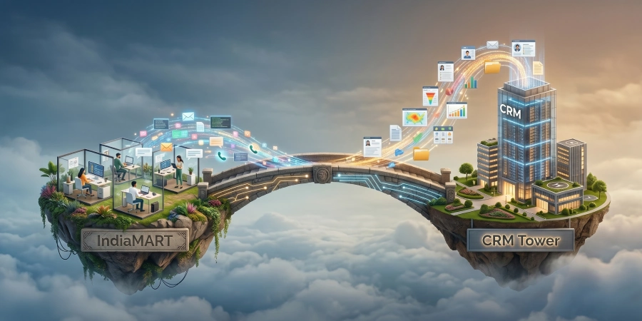Connect IndiaMART leads directly with CRM automation for faster customer response management