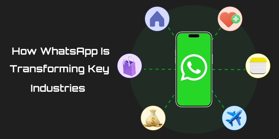 Industries using WhatsApp integration services for customer support, marketing, and business automation