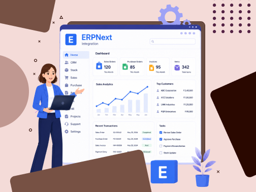 ERPNext CRM integration for streamlined business processes, sales and data management.
