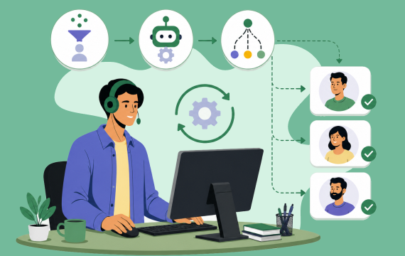 Lead assignment system for distributing leads and improving sales team productivity.