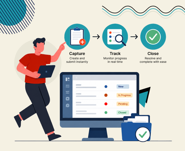 Lead management system showing lead capture, follow-up tracking, sales pipeline, and customer management features.