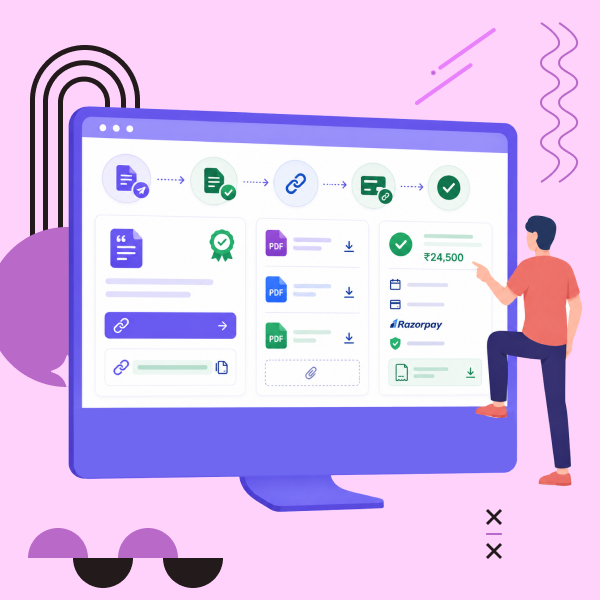 Connect quotations, invoices, and payments in OCRM for seamless sales and payment management.