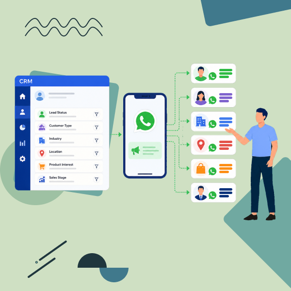 Use OCRM customer data to create personalized WhatsApp campaigns that improve engagement and conversions.